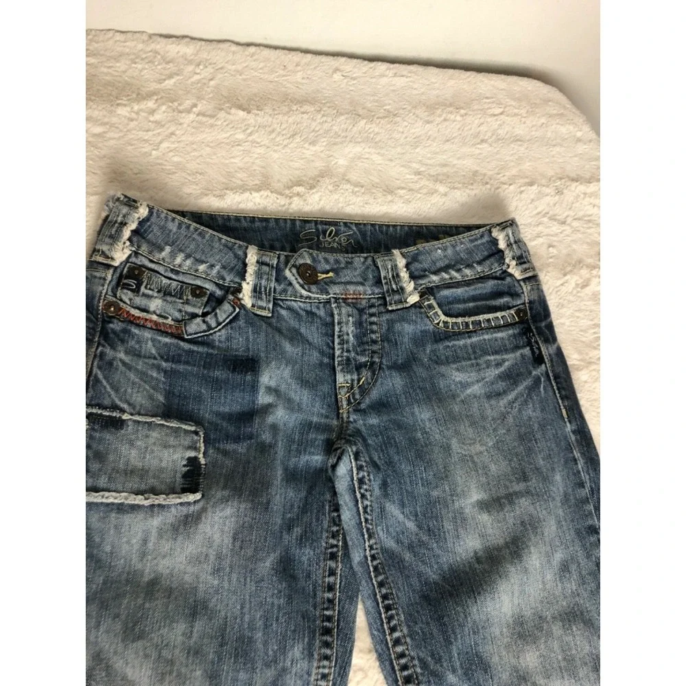 Silver‎ girls jeans sz 29x 27 length exc cond blue